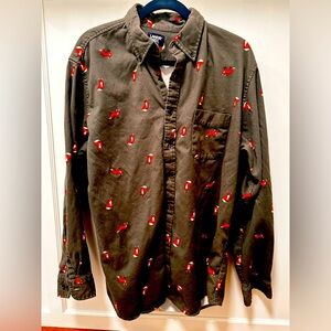 Lands End Flannel Fox 🦊 Shirt